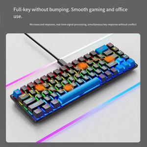 K68 Mechanical RGB Backlit Cool Gaming Keyboard for Computer, Laptop, Office Gaming Wired Keyboard - Product Image 4