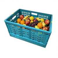 Conteneur de stockage logistique pliable en plastique PP Tourtop - Empilable, ventilé, durable, écologique et recyclable