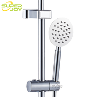 Colonne de douche populaire en Afrique en acier inoxydable 304 avec pommeau de douche pluie rond et carré en ABS chromé, prix usine