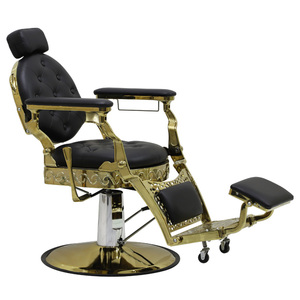 Sillas multiusos De <span class=keywords><strong>Peluqueria</strong></span>, sillón reclinable personalizado, silla de peluquero de Metal Vintage clásica de lujo - Product Image 1