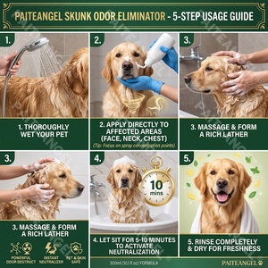Champú Neutralizador <span class=keywords><strong>de</strong></span> Olores para Mascotas 300ml, Fórmula Enzimática Bioactiva, pH Balanceado, Seguro para la Piel, Limpieza Profunda, Marca Privada - Product Image 4