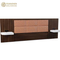 Juego de Muebles Modernos para Dormitorio de Hotel/Apartamento Comercial: Cama de Madera Sólida con Cabecera y Mesita de Noche, Muebles Duraderos para Contratos