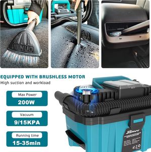 <span class=keywords><strong>Aspirateur</strong></span> portable 10L compatible avec la <span class=keywords><strong>batterie</strong></span> <span class=keywords><strong>Makita</strong></span> 18V, filtre HEPA sans balais, <span class=keywords><strong>aspirateur</strong></span> humide/sec, <span class=keywords><strong>aspirateur</strong></span> d'atelier pour voiture (outil uniquement) - Product Image 4