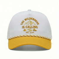 Casquette de golf personnalisée respirante et imperméable pour sports de plein air, 5 panneaux, style A-frame, découpée au laser, haute performance, avec broderie