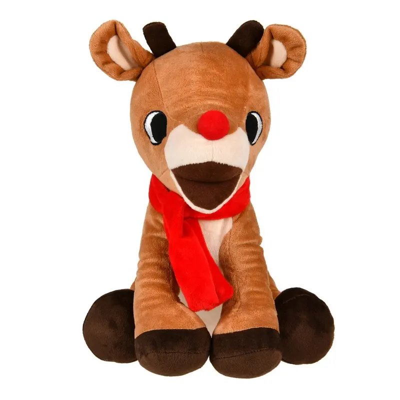 Leverancier Hot Sales Big Custom Kerst Rudolph Hond Gevulde Pluche Dieren Knuffels Rudolph