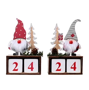 Diy Kerst Houten Dennenappel Kalender Tafelblad Decoratie Hout Ambachten Xmas Decoraties Voor Huis Navidad 2021 Decor Ornamenten