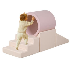 Equipo de Entrenamiento Sensorial Personalizado para Bebés de Guardería Transfronteriza, Escalera de Equilibrio Suave Rosa para Escalar y Jugar en Pareja entre Padres e Hijos - Product Image 1