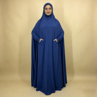 Abaya de prière portable antistatique grande taille, faite à la main, respirante, légère, en polyester, coupe ajustée, pour femmes musulmanes adultes