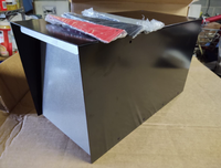 Caja de buzón de montaje de poste moderno Surealong Buzón de mediados de siglo para Navidad al aire libre