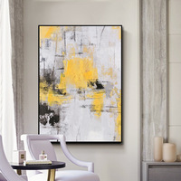 Grandes images d'art mural modernes 100% faites à la main de haute qualité, grandes peintures à l'huile abstraites sur toile