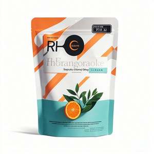 Emballage de pochette debout étanche à l'humidité imprimé personnalisé pour biscuits aux noix collations sushi et gelée avec sacs scellés à fermeture éclair - Product Image 2