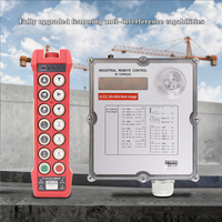Télécommande de grue sans fil industrielle personnalisable anti-interférence à 12 boutons, double vitesse, étanche IP66