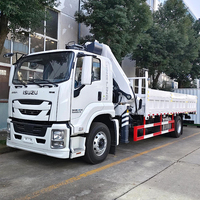 Prix usine Chine 1SU2U 4x2 LHD/RHD Camion-grue de levage 10 tonnes à flèche articulée pour le transport de marchandises à vendre