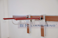 Barre d'appui pliable murale en L en alliage d'aluminium main courante murale pliable manuelle de type L pour personnes âgées