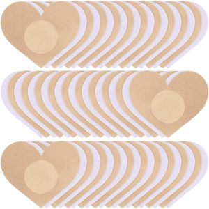 Shuruna nhập khẩu núm vú bao gồm pasties Bra Stickers-30 cặp dùng một lần cánh hoa vú phụ nữ | dính không hiển thị Bob pasties - Product Image 5