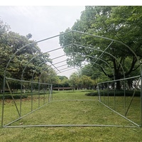Serre de jardin durable et stable, facile à assembler, avec cadre métallique en forme de spire, imperméable, 300*213cm