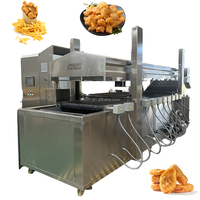 Productielijn voor automatische frituurapparatuur van roestvrij staal voor aardappelchips, frieten en maïs snacks