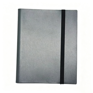 Fuxi Custom A5 9-<b>Pocket</b> Sewing Bound Leather Cover Trading Card Binder UV Printing Side Loading Sleeves Storage Gift Album - Product Image 2