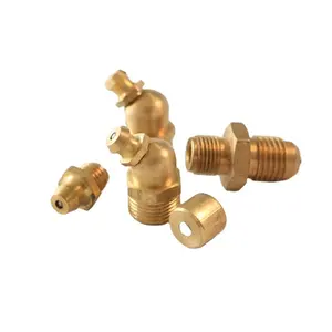 SYD 930 Copper Brass Grease Fitting Nipple For Hardware Part