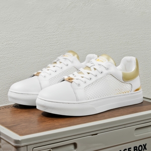 Zapatos de Hombre <span class=keywords><strong>FA</strong></span> de Cuero Genuino Transpirables, Primavera/Verano 2026, Nuevos Zapatos Blancos Modernos, Delgados, Versátiles, Casuales - Product Image 4