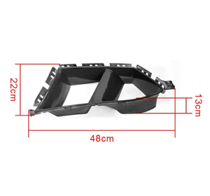 Pare-chocs avant en fibre de carbone avec prise d'air et fentes latérales pour G80 M3/G82/G83 M4 CS/GTS - Product Image 2