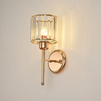 Applique Murale LED en Fer et Cristal Style Nordique, Luxe Moderne et Simple pour Salon, Escalier, Bureau, Chambre à Coucher, Chevet