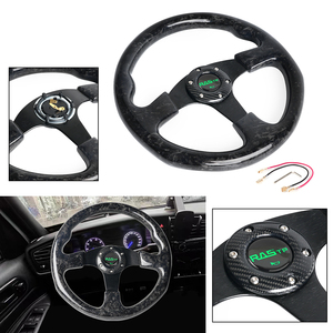 Volant personnalisé avec logo photo en fibre de carbone forgée, 3 branches, marque privée, universel 6 trous, support OEM - Product Image 1