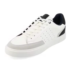 OEM/ODM Sneakers plateforme rétro en cuir de vache, chaussures de marche, chaussures de skate décontractées de designer original - Product Image 1