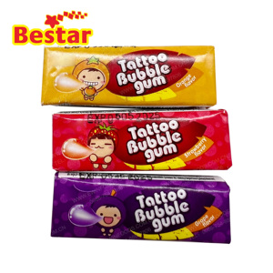 BESTAR <span class=keywords><strong>Chewing</strong></span>-<span class=keywords><strong>gum</strong></span> à bulles <span class=keywords><strong>avec</strong></span> <span class=keywords><strong>tatouage</strong></span> en pot, base de qualité, 3 pièces carrées, marque privée, saveur fruitée Halal, <span class=keywords><strong>chewing</strong></span>-<span class=keywords><strong>gum</strong></span> amusant pour enfants - Product Image 2