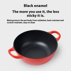 Venta al por mayor clásico de hierro fundido estofado y olla de sopa para el hogar y la cocina del Hotel regalo de negocios - Product Image 5