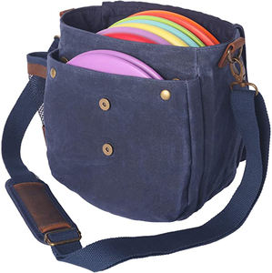 Bolsa de Disc Golf de Lona Encerada Resistente con Capacidad para 6-8 Discos, Bolsa de Lona para Putters - Product Image 2