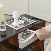 Étagère à livres nordique en acrylique, bibliothèque du sol au plafond, étagère de rangement créative multi-niveaux pour salon et canapé