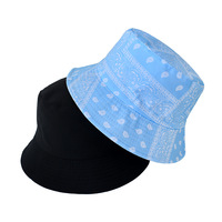 Bob Gorras en gros, double face, bandana, imprimé animal, coton, nouveau style vintage, chapeau seau élégant à motifs paisley