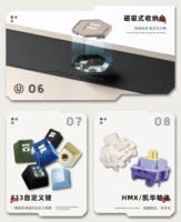 GT80 Mechanical Keyboard Kailh HMX Switch PBT Keycaps Aluminum Touch Bead Quick Release RGB Gasket Waterproof USB-C 2.4G