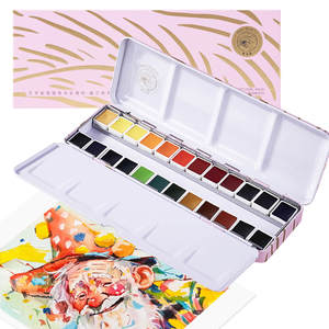 Ensemble de peinture à l'aquarelle Rubens Artist-Grade Orchid Series, 24 couleurs, couleurs unies, pour les enfants à l'école, <span class=keywords><strong>jouet</strong></span> de dessin sur papier - Product Image 3