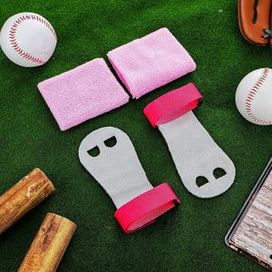 Guanti da ginnastica per bambini e ginnastica impugnature e braccialetti con impugnatura a barra per palmare protezione da polso per Kettlebells Tennis <span class=keywords><strong>Yoga</strong></span> - Product Image 4