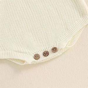 Tutina da Neonato Lavorata a Maglia con Ricamo Primo Natale e Girocollo - Product Image 3