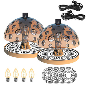 Piège à puces pour animaux domestiques d'intérieur, lampe anti-puces collante pour attraper les mites, les puces et les petits insectes volants - Product Image 1