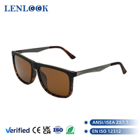 Lunettes de soleil polarisées UV400 TR90 personnalisées avec logo, haute qualité, mode féminine, style rétro, pour hommes et femmes, pour l'extérieur