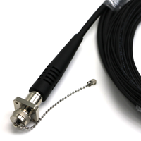 Kabel Patch Fiber Optik 12 Core LC Uniboot ODC yang Diperkuat IP67, 10m LSZH untuk Kabel Tautan Kabinet Radio 5G