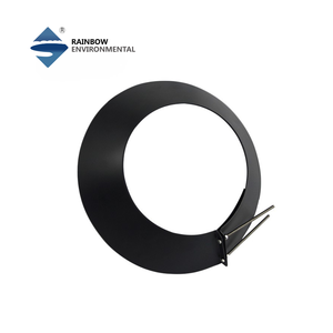 Collarín de Acero Inoxidable de 5 Pulgadas para Tuberías de Ventilación, Acabado Natural y con Recubrimiento en Polvo Negro - Product Image 6