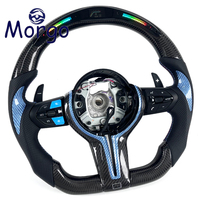 Volant personnalisé en fibre de carbone avec LED pour BMW F10 F12 F20 F21 F22 F34 F32 F30 F87 F80 2012-2024, intérieur de voiture