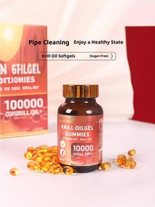 Qianmeiren Antarctique Deep Sea Krill Oil Gel Bonbons Sans Sucre Suppléments À Base De Plantes Capsules 60 Compte Densité Osseuse Améliorée - Product Image 6