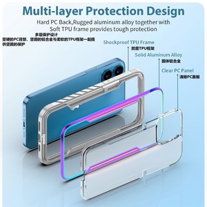New Defender Lá Chắn Nhôm Điện Thoại Trường Hợp Bìa Đối Với <span class=keywords><strong>iPhone</strong></span> 15 Pro Max Chống Sốc Rõ Ràng Trường Hợp Điện Thoại Đối Với Samsung S24 Siêu 23 22 <span class=keywords><strong>21</strong></span> - Product Image 5