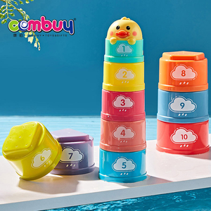 Lưới Đánh Cá Hà Mã Trò Chơi Thuyền Lên Dây Cót Cốc Xếp Chồng Phòng Tắm Đồ Chơi Tắm Động Vật Em Bé - Product Image 2