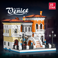 57025 Les Blocs de Construction Little Venice, Briques, Jouets, Cadeaux de Noël, Jouets, 2926 Pièces/Ensemble 910023