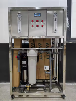 Système d'osmose inverse industriel 1000 LPH en acier inoxydable, station de traitement d'eau entièrement automatique avec panneau de commande PLC et pompe, garantie 1 an