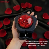 Lovebay Valentines Moeders Dag Geschenken Eeuwige Rozen Met Ketting Langdurige Echt Bewaarde Rozen Sieraden Doos Met Lade