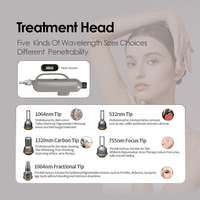 Machine professionnelle de suppression de tatouage au laser Q-Switched ND YAG 1064nm 532nm pour l'élimination permanente des pigments en clinique