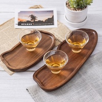 Plateau en bois en forme de nuage, en bois d'acacia, multifonctionnel, pour servir le thé et les gâteaux, idéal pour les collations